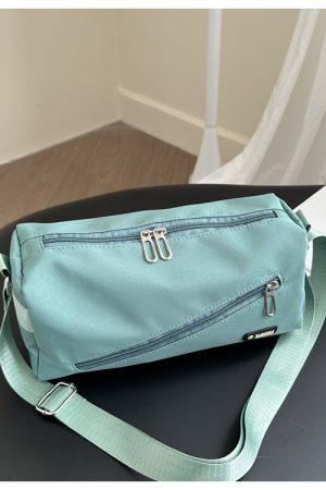Large Capacity Nylon Women's Crossbody Bag with Wide Shoulder Strap - Trendy High-End Toast Pillow Style 2025