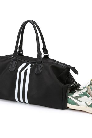 Large Capacity Oxford Cloth Business Travel Bag - High-End Sports Yoga Fitness Tote for Short Trips - Lightweight and Stylish