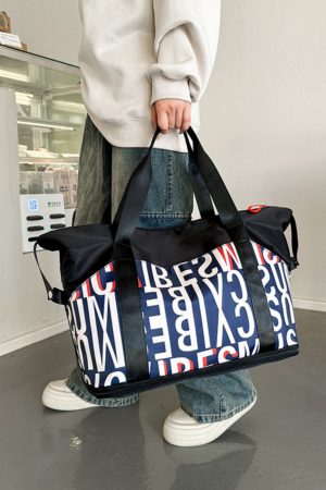 Large Capacity Portable Travel Bag for Women & Men, Versatile Luggage for Short Trips, Business Travel, Sports & Fitness.