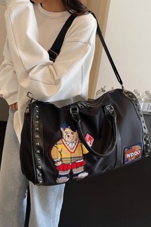 Large-Capacity Shoulder Bag for Women - Stylish Autumn Winter Travel Bag, Perfect for Gym, Short Trips, and Daily Use