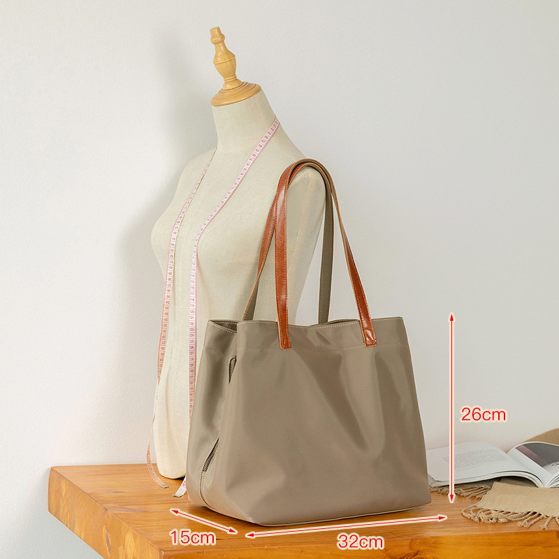 Large Capacity Solid Color Oxford Cloth Tote Bag for Women - Versatile Shoulder Bag for Commuting & Everyday Use Large Capacity Solid Color Oxford Cloth Tote Bag for Women - Versatile Shoulder Bag for Commuting & Everyday Use