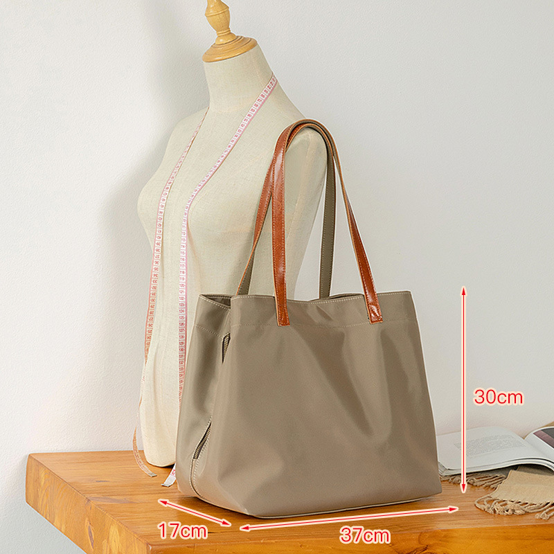 Large Capacity Solid Color Oxford Cloth Tote Bag for Women - Versatile Shoulder Bag for Commuting & Everyday Use Large Capacity Solid Color Oxford Cloth Tote Bag for Women - Versatile Shoulder Bag for Commuting & Everyday Use