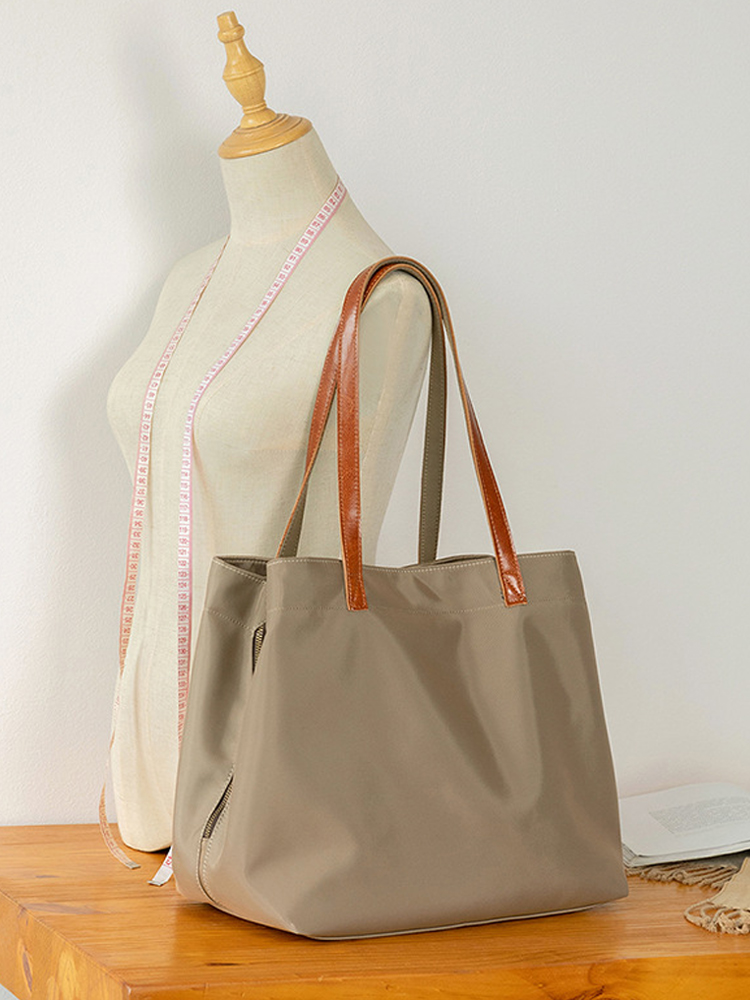 Large Capacity Solid Color Oxford Cloth Tote Bag for Women - Versatile Shoulder Bag for Commuting & Everyday Use Large Capacity Solid Color Oxford Cloth Tote Bag for Women - Versatile Shoulder Bag for Commuting & Everyday Use