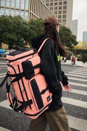 Large Capacity Sports Bag with Dry Wet Separation - Fitness Backpack for Men & Women, Training Equipment & Skiing Storage