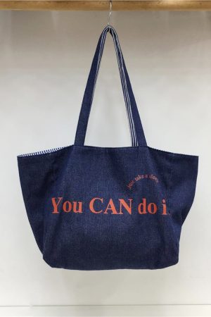 Large Capacity Striped Canvas Shoulder Bag - Double-Sided Fabric, Korean Style Casual Tote for Spring/Summer 2025