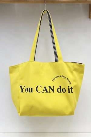 Large Capacity Striped Canvas Shoulder Bag - Double-Sided Fabric, Korean Style Casual Tote for Spring/Summer 2025