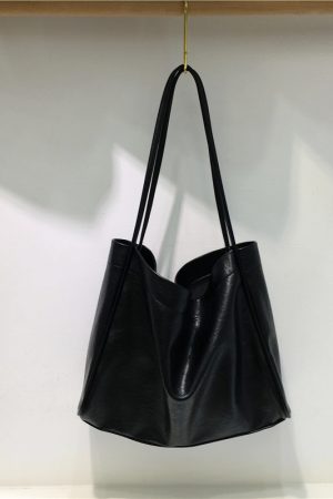 Large Capacity Tote Bag for Women - Korean Style Lazy Chic Design, 2023 New Fashion Shoulder Bag, Niche Aesthetic