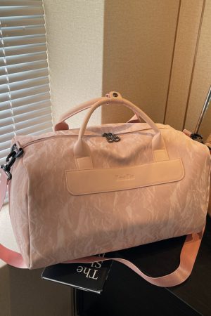 Large Capacity Travel Bag for Women, Lightweight Crossbody Gym Bag, Versatile Handheld Luggage for Short Trips and Sports