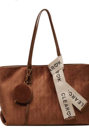 Large Capacity Vintage Casual Tote Bag for Work and Commuting - Versatile Shoulder Bag 2025 Style