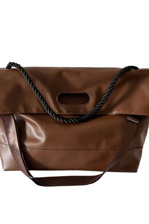 Large-Capacity Women's Briefcase Tote Bag 2024 - Stylish Commuter Shoulder Crossbody Bag for Students and Early Classes