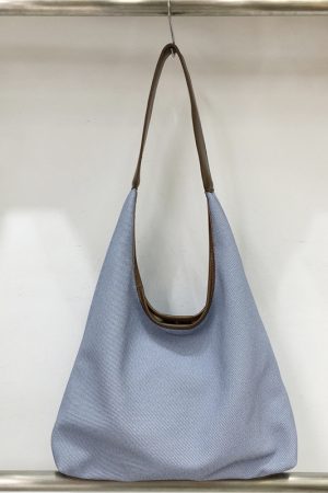 Large Capacity Women's Canvas Woven Underarm Tote Bag - Casual Versatile Style for 2024, Perfect for Daily Use