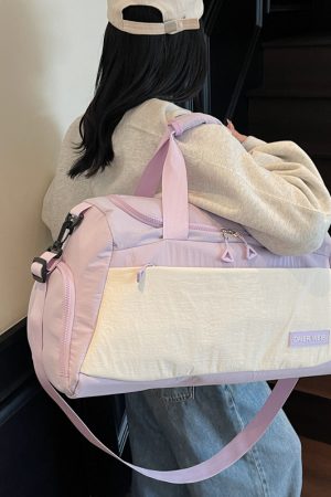 Large Capacity Women's Carry-On Travel Bag - Lightweight Handbag for Short-Distance Trips, Sports, and Luggage Organization