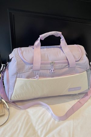 Large Capacity Women's Carry-On Travel Bag - Lightweight Handbag for Short-Distance Trips, Sports, and Luggage Organization