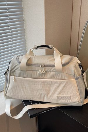 Large Capacity Women's Carry-On Travel Bag - Lightweight Handbag for Short-Distance Trips, Sports, and Luggage Organization