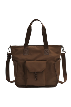 Large-Capacity Women's Shoulder Bag - Versatile Minimalist Tote & Crossbody for Students and Commuters - Chic Everyday Style