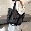 Large-Capacity Women's Shoulder Bag - Versatile Minimalist Tote & Crossbody for Students and Commuters - Chic Everyday Style