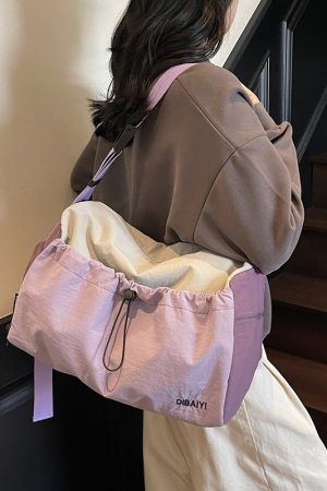 Large Capacity Women's Travel Bag - Stylish Lightweight Sports Fitness Shoulder Crossbody Bag for Short Trips & Business Travel