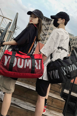 Large Capacity Women's Travel Tote Bag with Dry Wet Separation for Sports, Fitness, and Short Trips