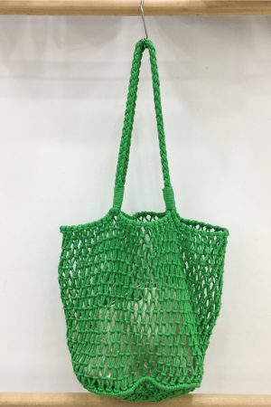 Large Capacity Woven Fishing Net Beach Bag - Stylish Summer Shoulder Tote for Vacation, Underarm Carry, and Casual Outings