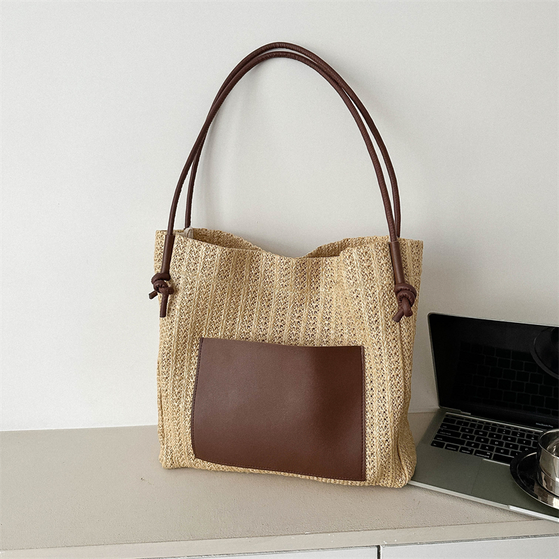 Large Capacity Woven Straw Bag for Women - Versatile Summer 2025 Shoulder Crossbody Tote - Perfect Beach Commuter Style Large Capacity Woven Straw Bag for Women - Versatile Summer 2025 Shoulder Crossbody Tote - Perfect Beach Commuter Style