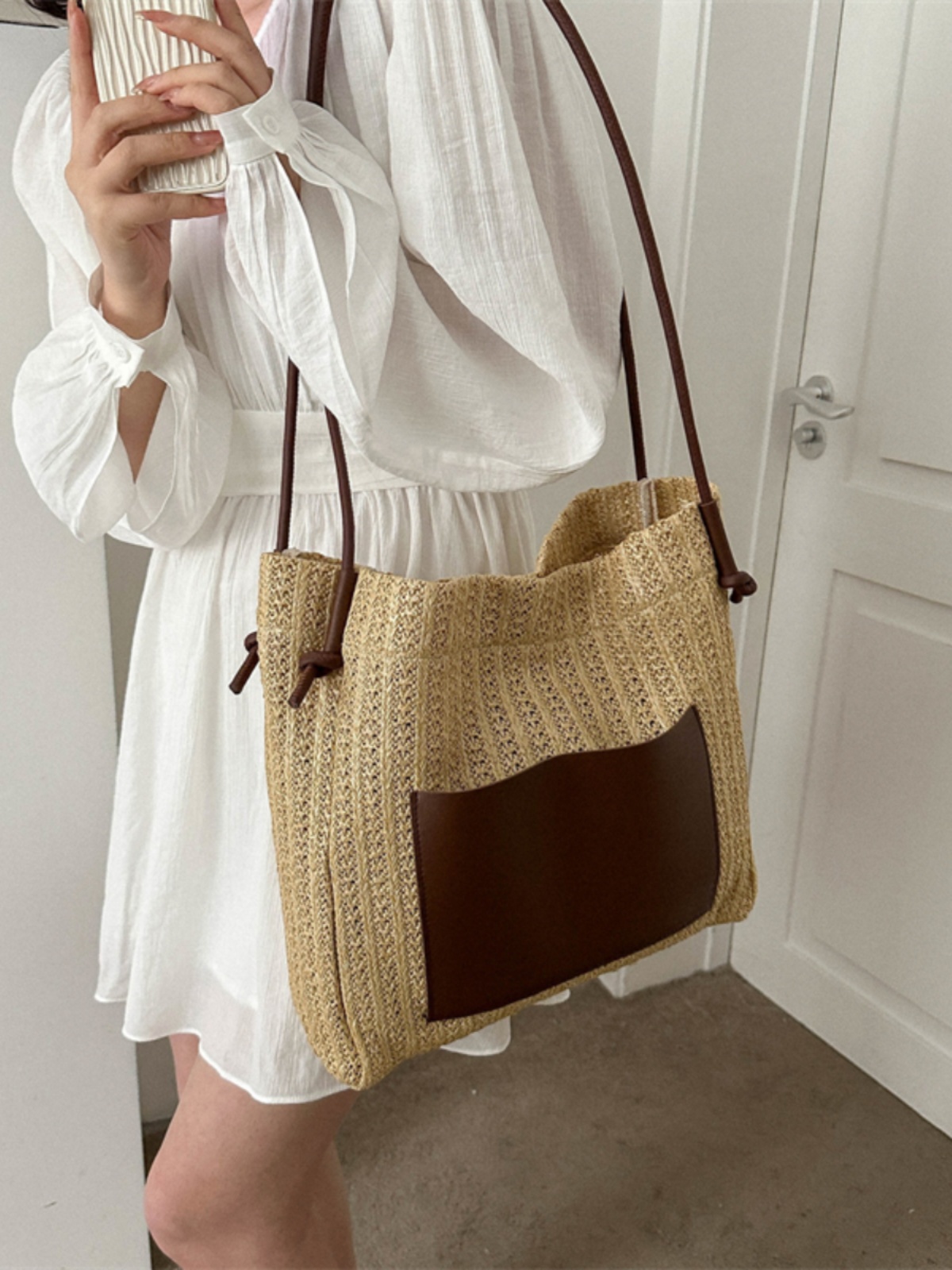 Large Capacity Woven Straw Bag for Women - Versatile Summer 2025 Shoulder Crossbody Tote - Perfect Beach Commuter Style Large Capacity Woven Straw Bag for Women - Versatile Summer 2025 Shoulder Crossbody Tote - Perfect Beach Commuter Style