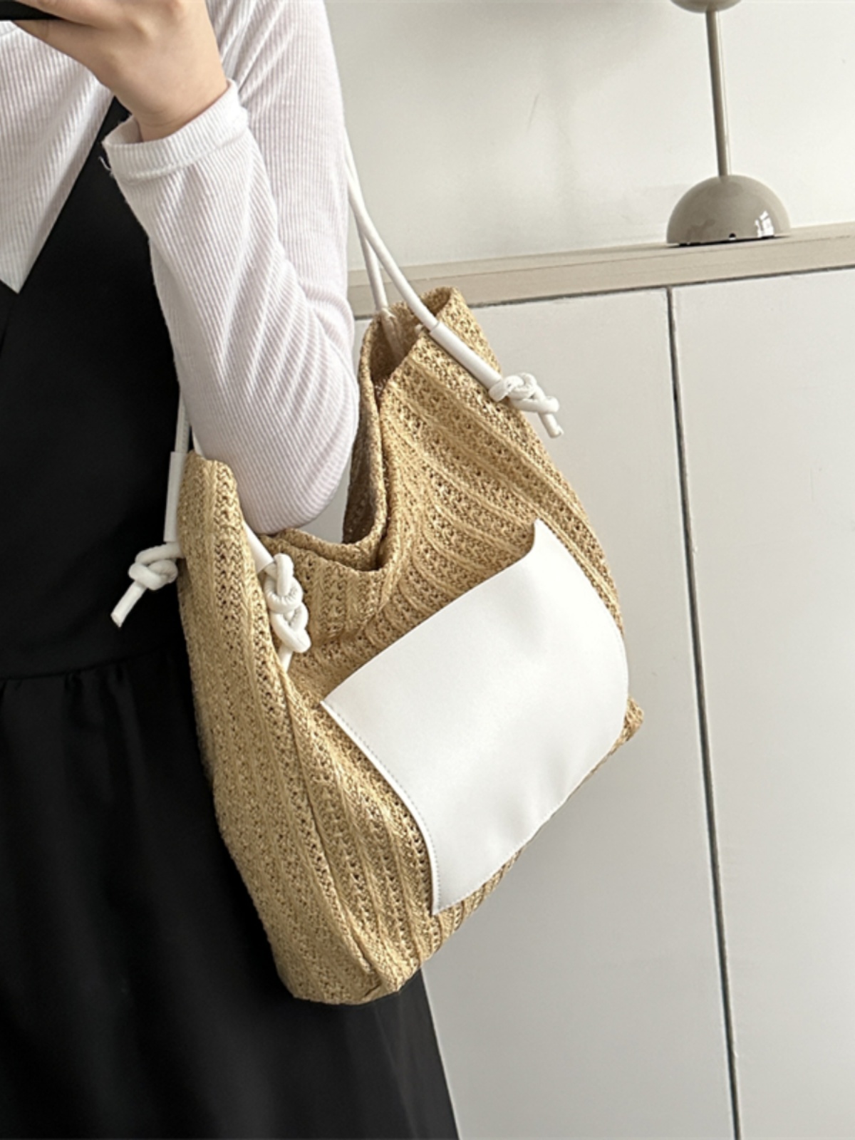 Large Capacity Woven Straw Bag for Women - Versatile Summer 2025 Shoulder Crossbody Tote - Perfect Beach Commuter Style Large Capacity Woven Straw Bag for Women - Versatile Summer 2025 Shoulder Crossbody Tote - Perfect Beach Commuter Style