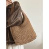 Large Capacity Woven Straw Tote Bag for Women - Summer 2024 Beach Vacation Shoulder Bag