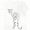 Leopard Print Loose-Fit T-shirt - Trendy Casual Top for 90s Inspired Street Style