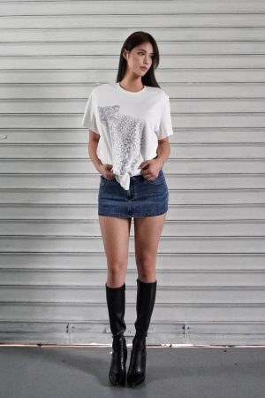 Leopard Print Loose-Fit T-shirt - Trendy Casual Top for 90s Inspired Street Style