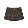 Leopard Print Slim Fit Low Waist Hot Pants for Women - Millennial Style, Trendy 90s Vibes, Casual Summer Fashion