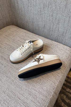 Leopard Print Slip-On Sneakers for Women, Casual Outdoor Lazy Shoes, Sporty Style 2025 Fashion Trend