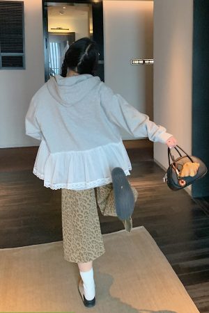 Leopard Print Wide-Leg Jeans for Women - High-Waisted Cropped Pants in Loose Lazy Style, Spring/Summer 2025 Fashion