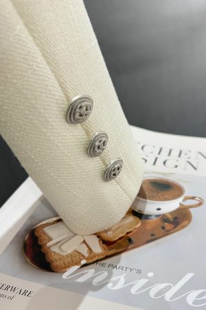 Light Beige Semi-Mature Fragrant Wind Coat for Women - New Spring 2025 Draped Short Top for Autumn, Chic Casual Style