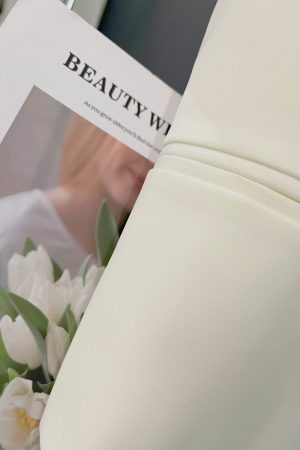 Light Beige Thin Blazer for Petite Women - Short Sleeve Summer Suit in Gentle Socialite Style, Chic 2025 Fashion