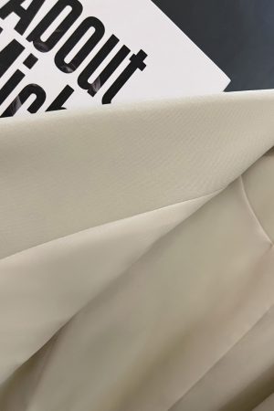 Light Beige Thin Design Blazer for Women - Vintage College Style Suit, 2025 Summer Trend, Chic and Mature Fashion