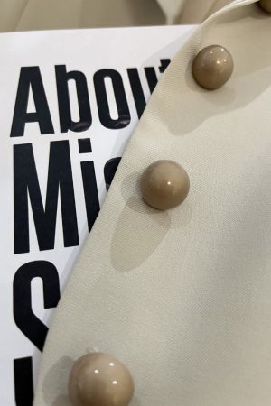 Light Beige Thin Design Blazer for Women - Vintage College Style Suit, 2025 Summer Trend, Chic and Mature Fashion