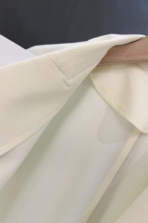 Light Beige Thin Women's Blazer Jacket - 2025 Summer New Gentle Academy Style, Chic English Fashion Outerwear