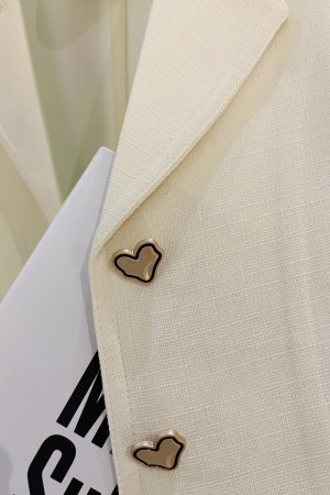 Light Beige Thin Women's Blazer Jacket - 2025 Summer New Gentle Academy Style, Chic English Fashion Outerwear