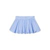Light Blue Striped Floral Puff Skirt - Spring Collection Girl-Style Ballet Cake Skirt for a 90s Y2K Look