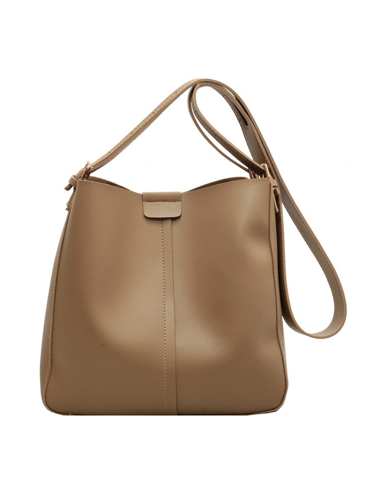 Light Luxury Retro High-End Bucket Bag for Women - Versatile Minimalist Shoulder Crossbody Bag for Commuting Light Luxury Retro High-End Bucket Bag for Women - Versatile Minimalist Shoulder Crossbody Bag for Commuting