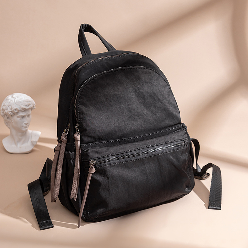 Light Luxury Solid Color Oxford Cloth Backpack for Women - Large Capacity Casual Commuting Bag, Stylish Everyday Essentials Light Luxury Solid Color Oxford Cloth Backpack for Women - Large Capacity Casual Commuting Bag, Stylish Everyday Essentials