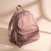 Light Luxury Solid Color Oxford Cloth Backpack for Women - Large Capacity Casual Commuting Bag, Stylish Everyday Essentials