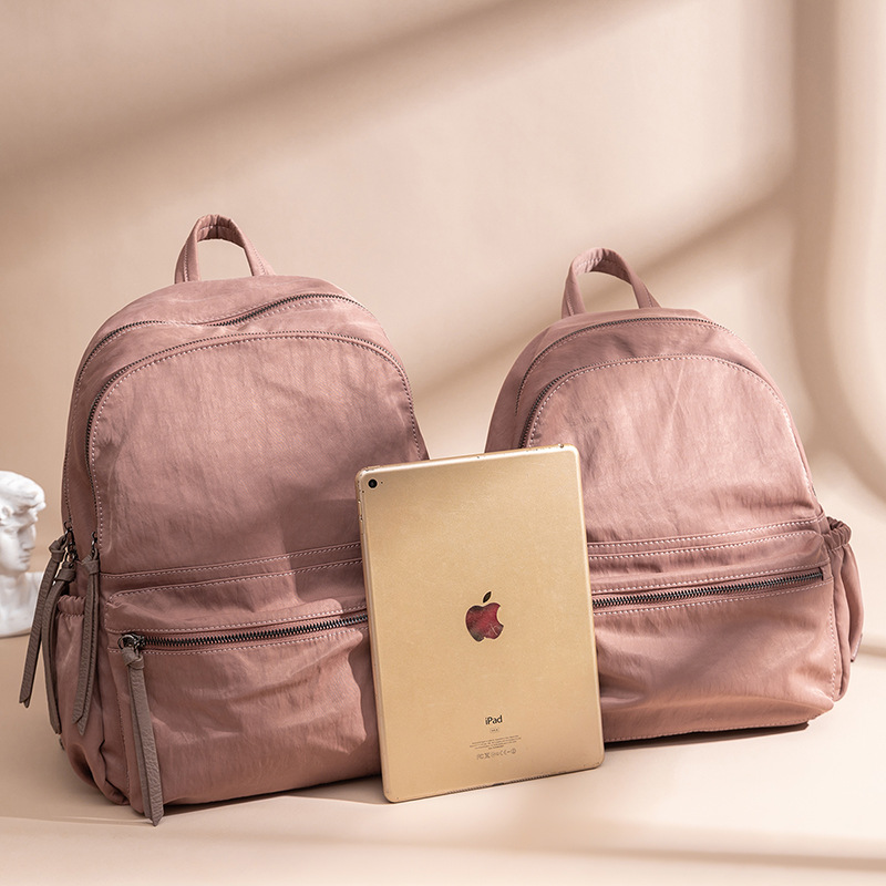 Light Luxury Solid Color Oxford Cloth Backpack for Women - Large Capacity Casual Commuting Bag, Stylish Everyday Essentials Light Luxury Solid Color Oxford Cloth Backpack for Women - Large Capacity Casual Commuting Bag, Stylish Everyday Essentials