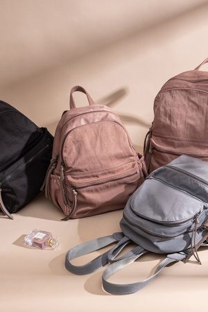 Light Luxury Solid Color Oxford Cloth Backpack for Women - Large Capacity Casual Commuting Bag, Stylish Everyday Essentials