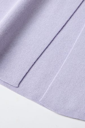 Light Purple Charm Lace-Up Bow Sleeveless Split Tank Top - Unique Women's Summer Fashion in 90s Style