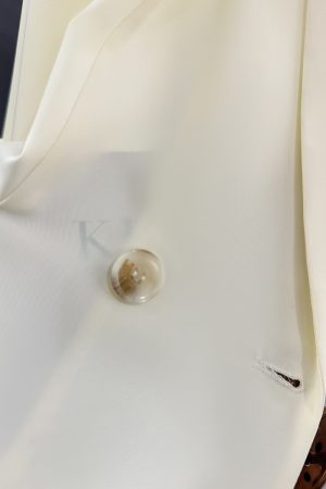 Light Yellow Loose Fit Suit Jacket for Women - Stylish Draping Blazer, 2025 Spring/Summer, Sun-Protective, Age-Reducing Fashion