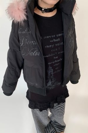 Lighthouse Print Lace Trim Long Sleeve T-Shirt Dress with Layered Inner Top for Women - Slim Fit, Casual Style