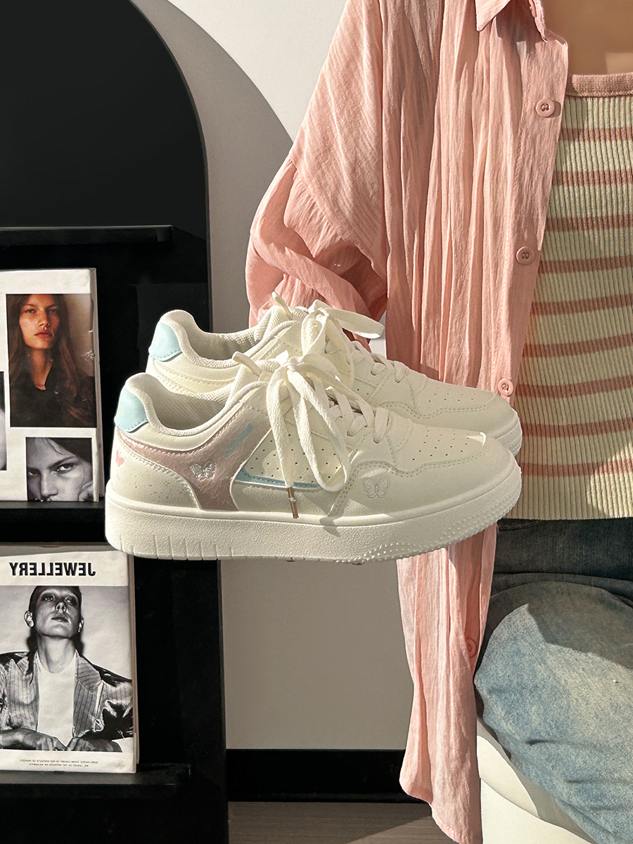 Lightweight Breathable White Sneakers for Women - 2025 Summer Mesh Casual Shoes, Korean Style Versatile Sports Footwear for Students Lightweight Breathable White Sneakers for Women - 2025 Summer Mesh Casual Shoes, Korean Style Versatile Sports Footwear for Students