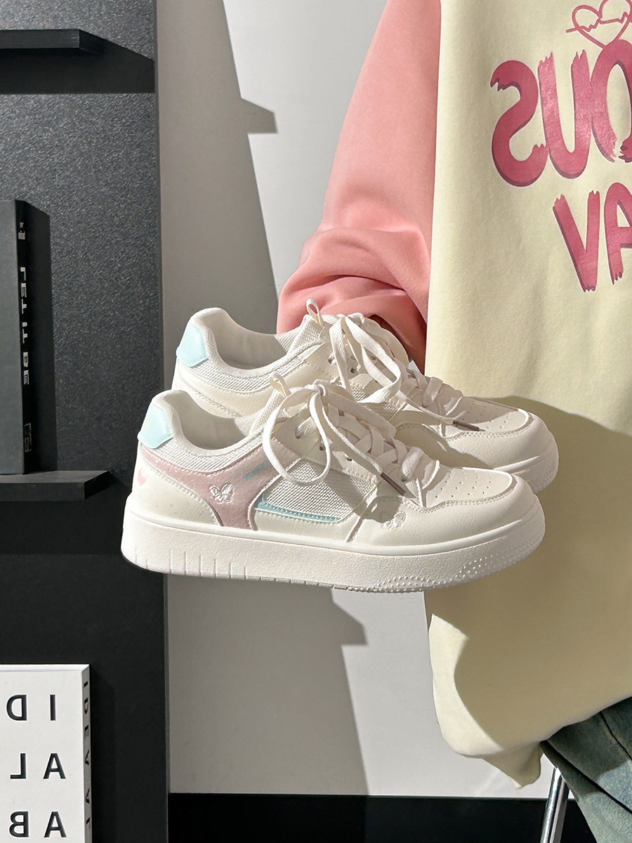 Lightweight Breathable White Sneakers for Women - 2025 Summer Mesh Casual Shoes, Korean Style Versatile Sports Footwear for Students Lightweight Breathable White Sneakers for Women - 2025 Summer Mesh Casual Shoes, Korean Style Versatile Sports Footwear for Students