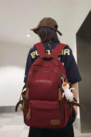 Lightweight Double Shoulder Bag for Girls - Stylish Classroom Backpack for High School & College Students, Travel Laptop Carrier